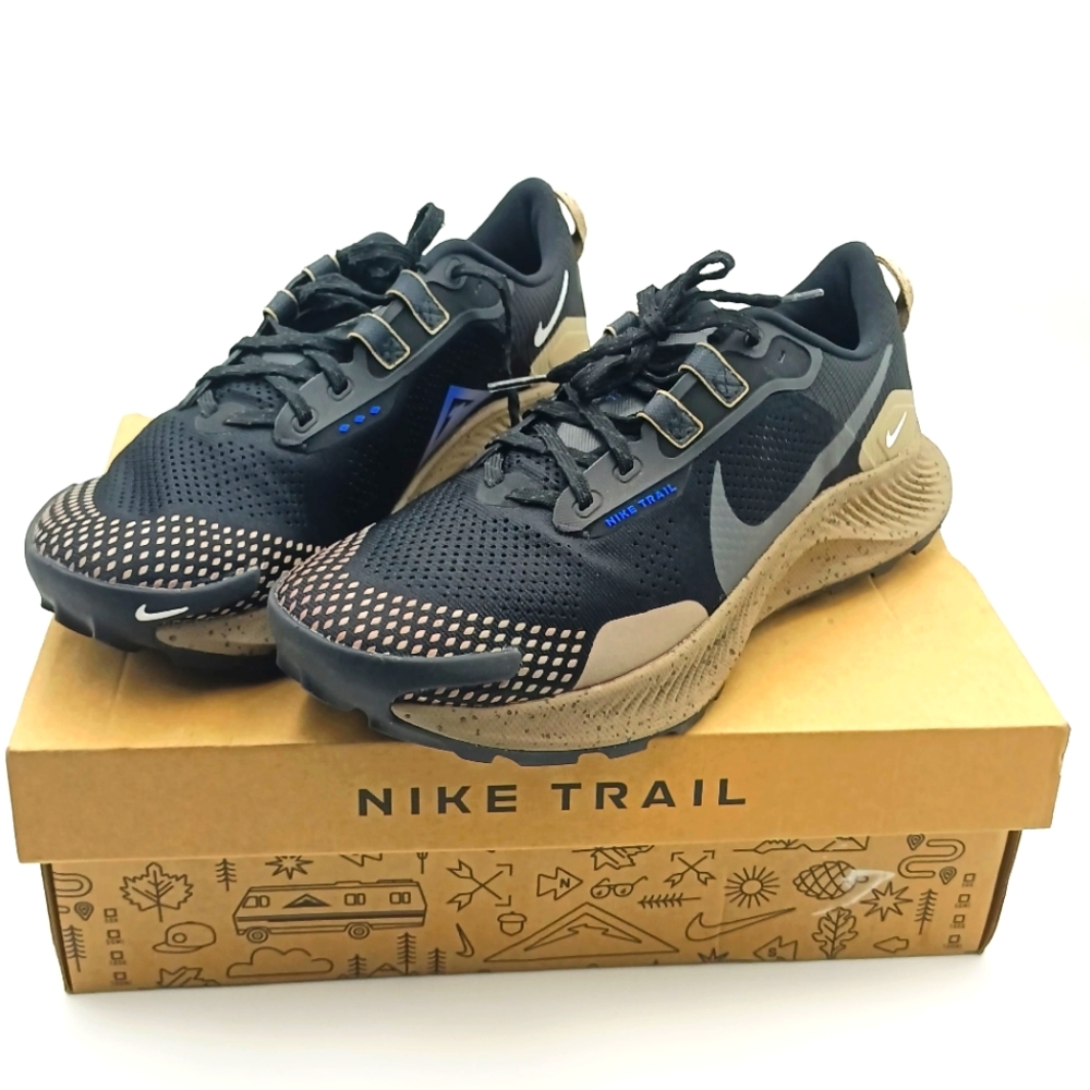 NWT Mens Nike Pegasus Trail 3 'Black Khaki' Running Shoes Size 9
